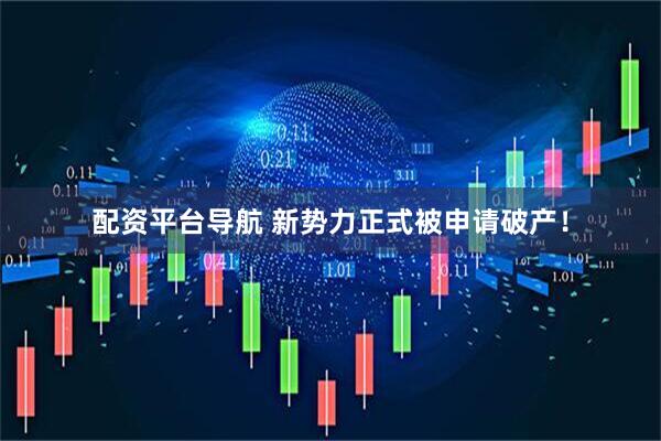 配资平台导航 新势力正式被申请破产！
